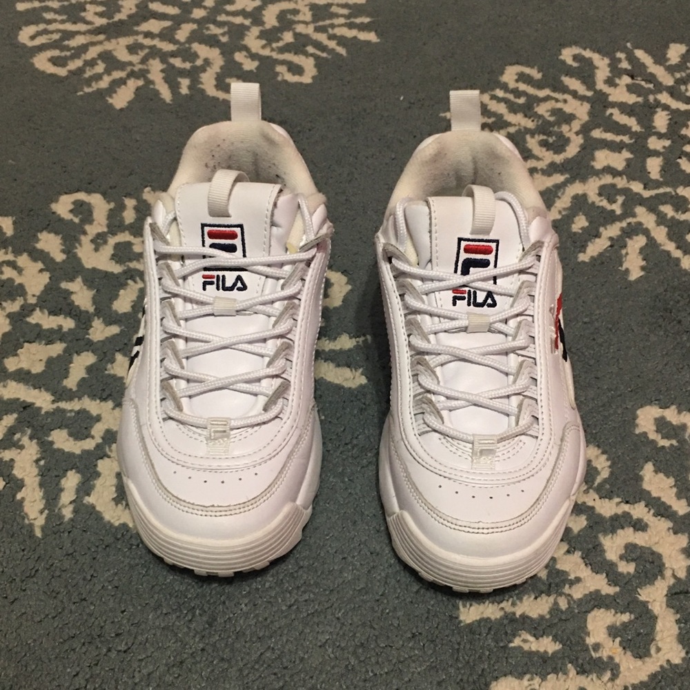 White Fila Disruptor II’s - Picture 2 of 6